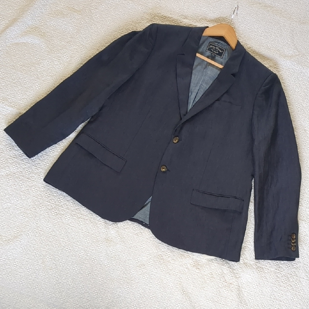 Lucky Brand Linen Navy Blazer